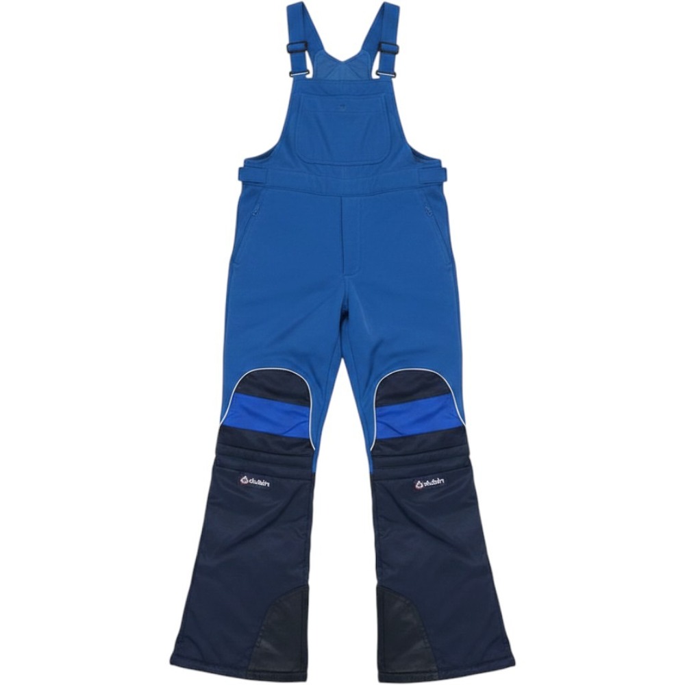 Dubin Vintage Blue Ski Bibs Made in Italy Wool Blend Snow Pants Mens Size 50 IT